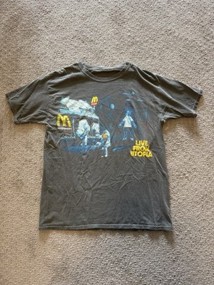 Cactus Jack Travis Scott McDonald's Live From Utopia Gray Graphic Tee
