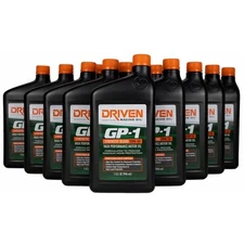 Driven Racing Oil 19506, GP-1 High Perf. Oil, Synthetic Blend 20W-50, 12 Qts