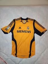Real Madrid 2005 2006 Goalkeeper Shirt Adidas Siemens Casillas Yellow Jersey Sm