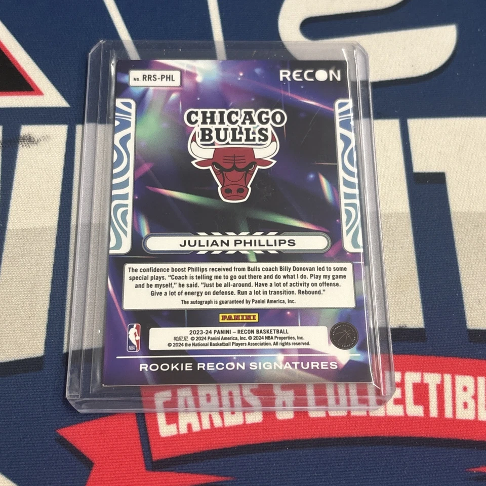 2023-24 Panini Recon - Rookie Recon Signatures Blue #RRS-PHL Julian Phillips /75 - Image 2 of 2