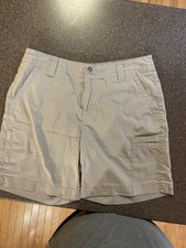 Boys Eddie Bauer Shorts Size 8 Khaki Beige Flat Front