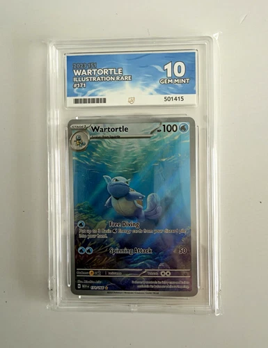 Illustration Rare Wartortle 171/165 SV 151 Holo English 2023 Ace 10