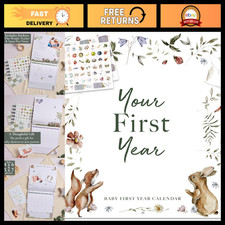 Baby's First Year Memory Calendar  Sticker Set  1st Year Baby Tracker