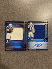 2025 Silhouette Peyton Manning Jumbo Jersey /49 +Bonus Jeff Saturday Auto Jersey