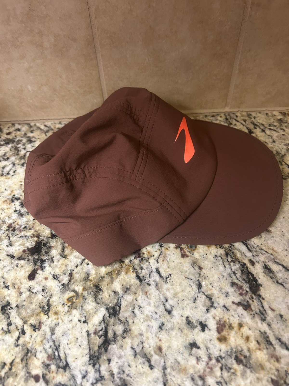 Brooks Lightweight Packable Brown Running Cap - image 3
