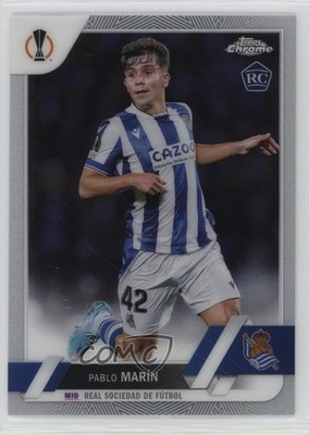 2022-23 Topps Chrome UEFA Club Competitions Pablo Marin Marín #54 Rookie RC 1d0j
