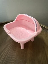 Playskool Precious Twins Pink Bassinet Crib Baby Furniture Vintage 1993