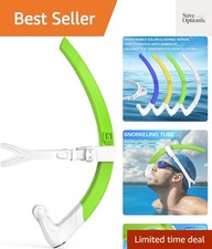 Swim Snorkel for Lap Swimming, Detachable Portable Swim Training Snorkel, Sil...