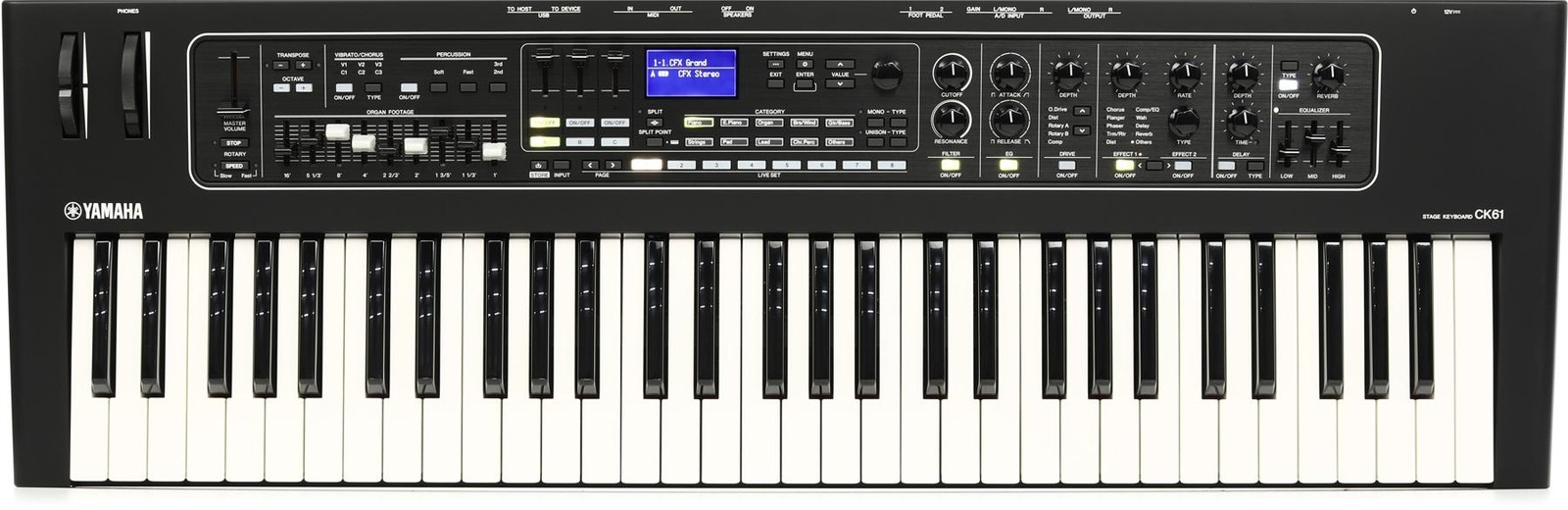Yamaha CK61 61-клавишное сценическое фортепиано 164690₽