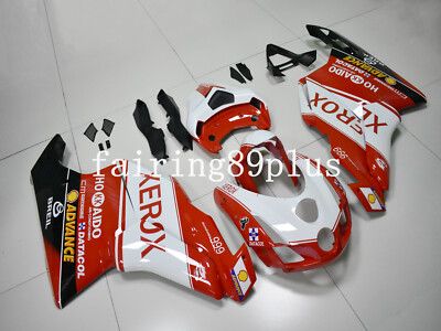Red White XEROX ABS Injection Fairing Kit Fit for 2003  2004 Ducati 999/749