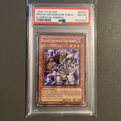 PSA 8 2005 Yu-Gi-Oh! 1st Edition Broww, Huntsman of Dark World EEN ...