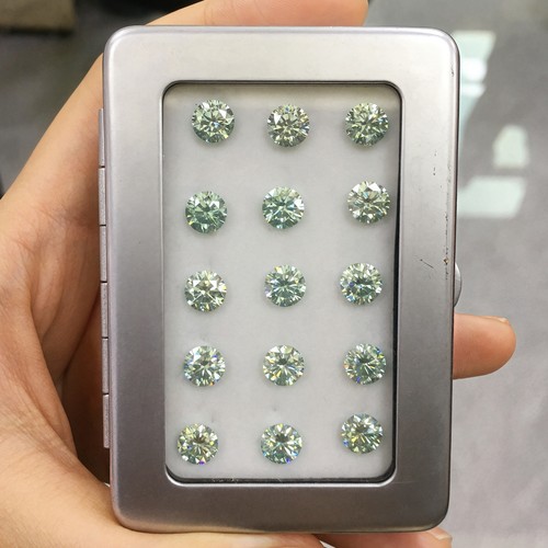 【3mm】 Loose Diamond Moissanite White D Color Round Brilliant Cut Small Size GRA - Picture 15 of 25