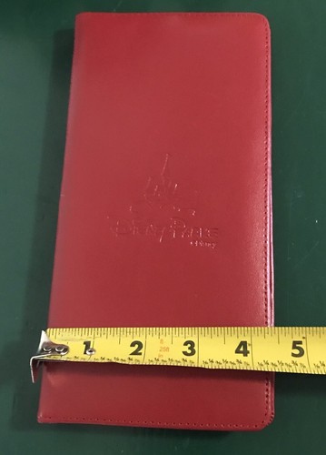 Disney Parks Red Travel Wallet Credit Card Holder Ticket LONG Bifold Holder - Picture 8 of 8