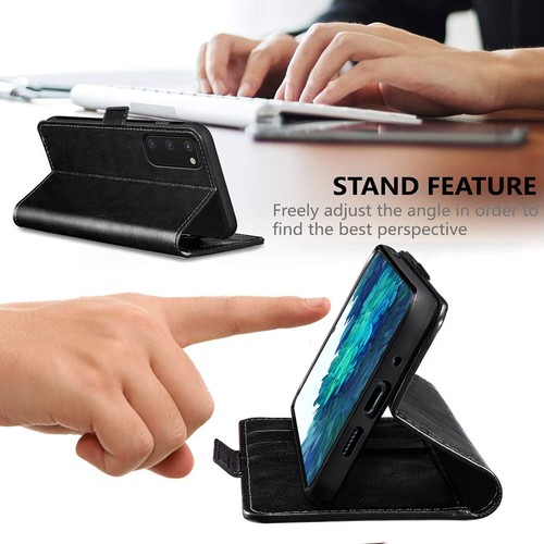 Luxury PU Leather Wallet Case Card Holder Protective Flip Stand Phone Case Cover - Picture 14 of 30