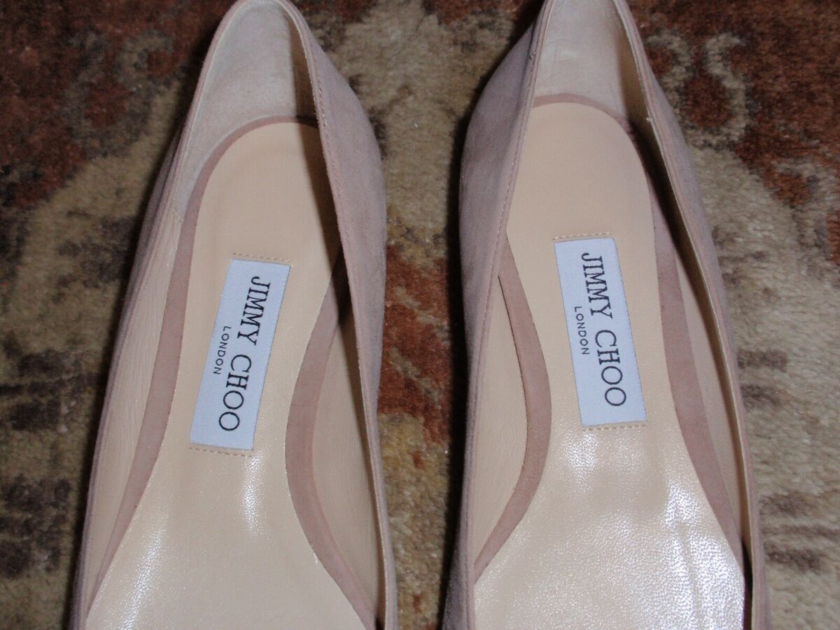 Jimmy Choo Romy Ballet Pink Suede Flat Shoes 37.5 New In Box Jimmy Choo Romy Ballet Pink Suede Flat Shoes 37.5 New In Box