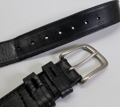 トップス S logo belt tops THEREDTHREAD Red Head Brand Co Leather Belt 56 Double Keeper Black