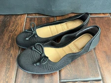 KELLY & KATIE Womens BAILEY BALLET FLAT Slip on SHoes Black US SIZE 7