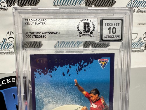 KELLY SLATER SIGNED AUTOGRAPHED 1994 FUTERA #CC4 ON CARD BECKETT BGS SLABBED 10 - Picture 4 of 8
