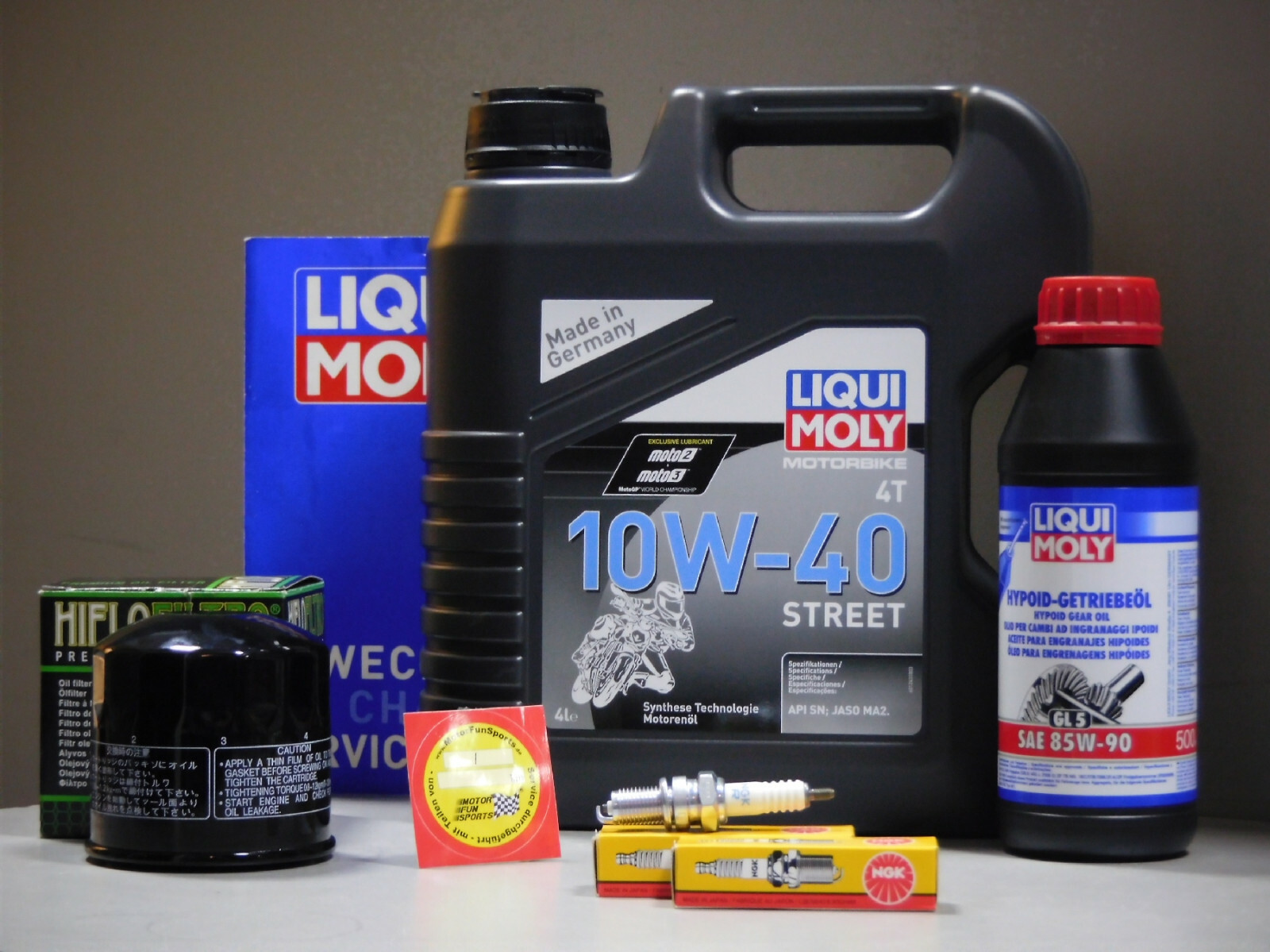 Maintenance Set Honda VT 1100 Shadow 88-89 Oil Filter Spark Plug Service