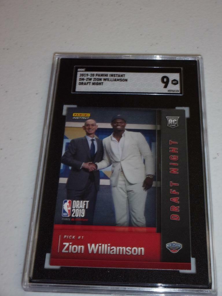 2019-20 Panini Instant Draft Night ZION WILLIAMSON SP RC Rookie! SGC 9 MINT!