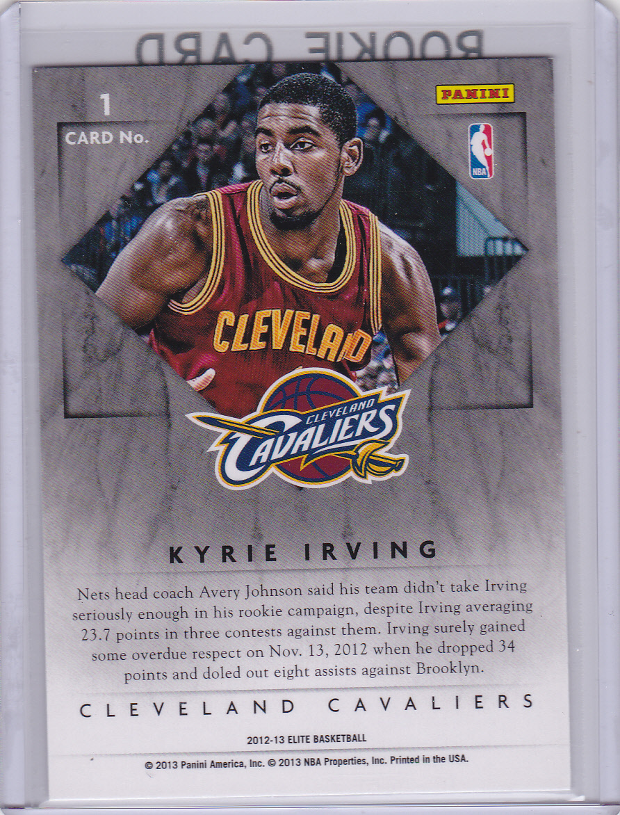 KYRIE IRVING ROOKIE CARD Elite Series 2012/14 Basketball RC