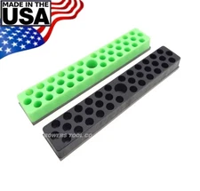 Mechanics Time Saver 1/4in Magnetic Hex Bit Holder Organizer Set Metric SAE USA 