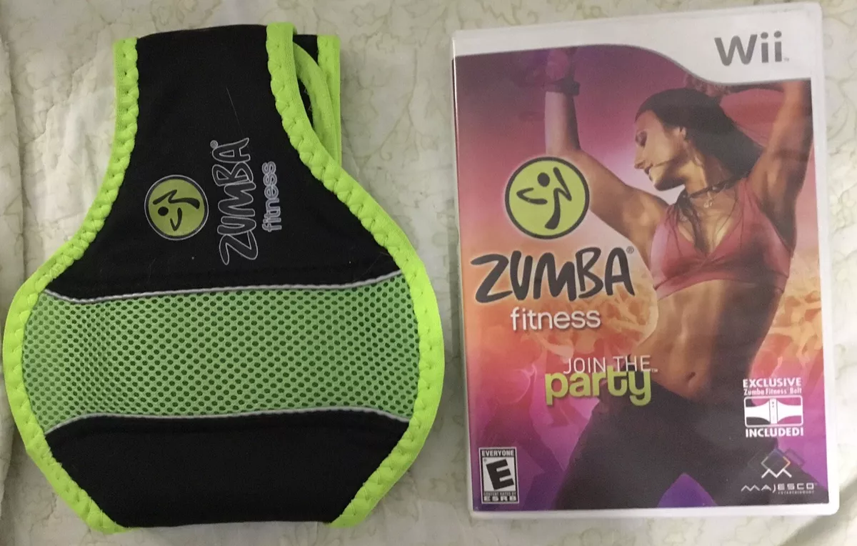 Zumba Fitness Join The Party Nintendo Wii w Fitness Belt in Box