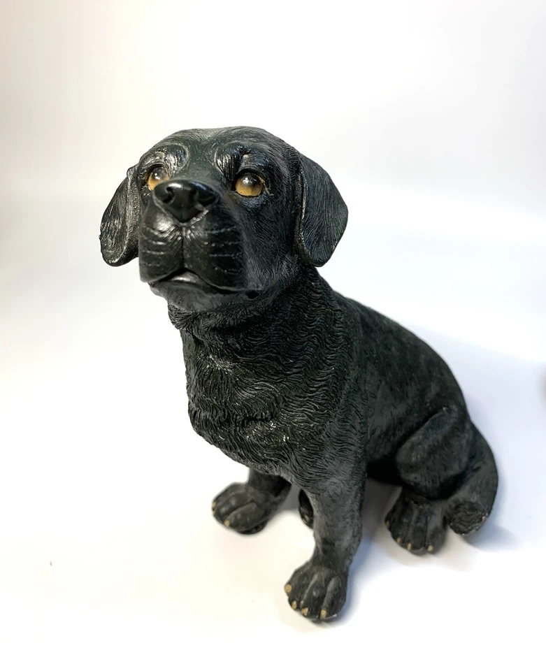 melannco black Labrador dogs resin bookends figurines 6.5”h - Image 4 of 4