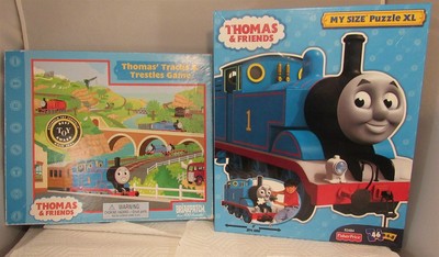 Fisher Price Thomas Friends My Size Puzzle Xl Thomas Tracks Trestles Game Ebay