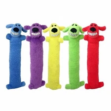 Multipet 47718 Loofa Dog Toy, Assorted Colors, Large - Quantity 3