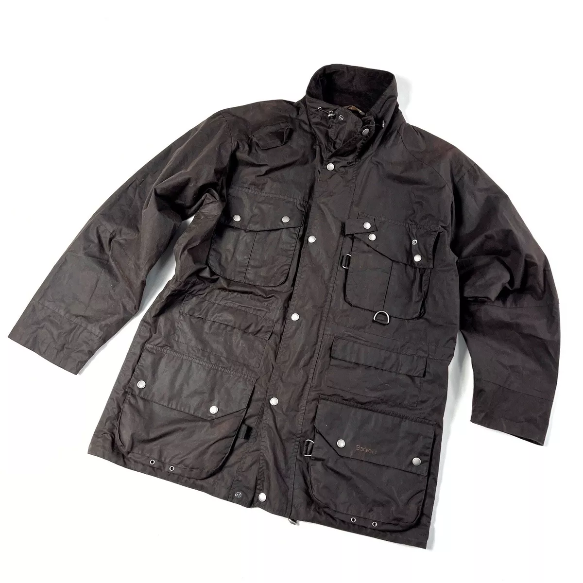 Menu0026#039;s Barbour Dryfly Waxed Brown Fishing Jacket Wax Coat Size XL | eBay