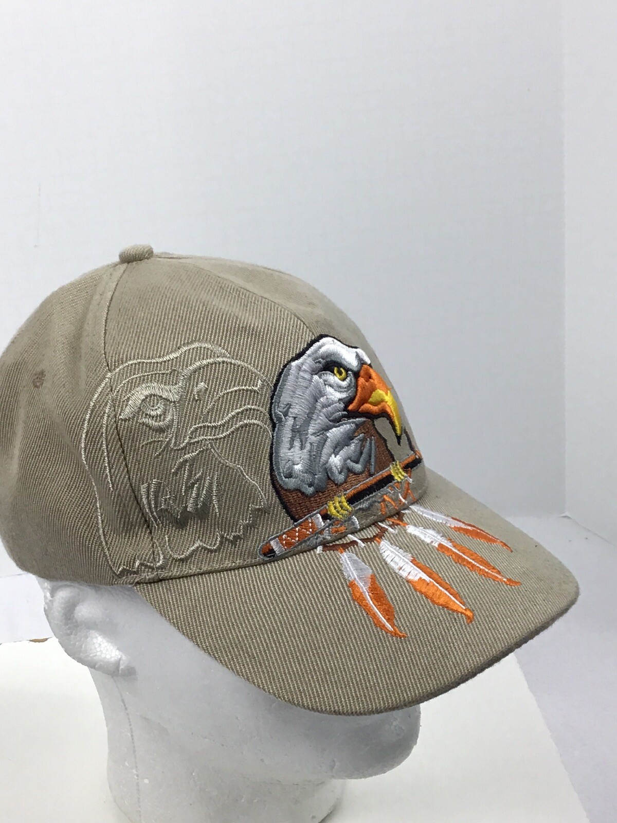 Baseball Hat Cap American Eagle Head /feathers Na… - image 2