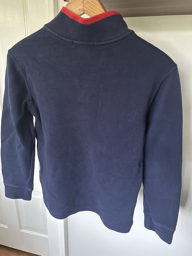 Polo Ralph Lauren Sweater Pullover 1/4 Zip YOUTH M (10 - 12) Navy Boys - Picture 4 of 4