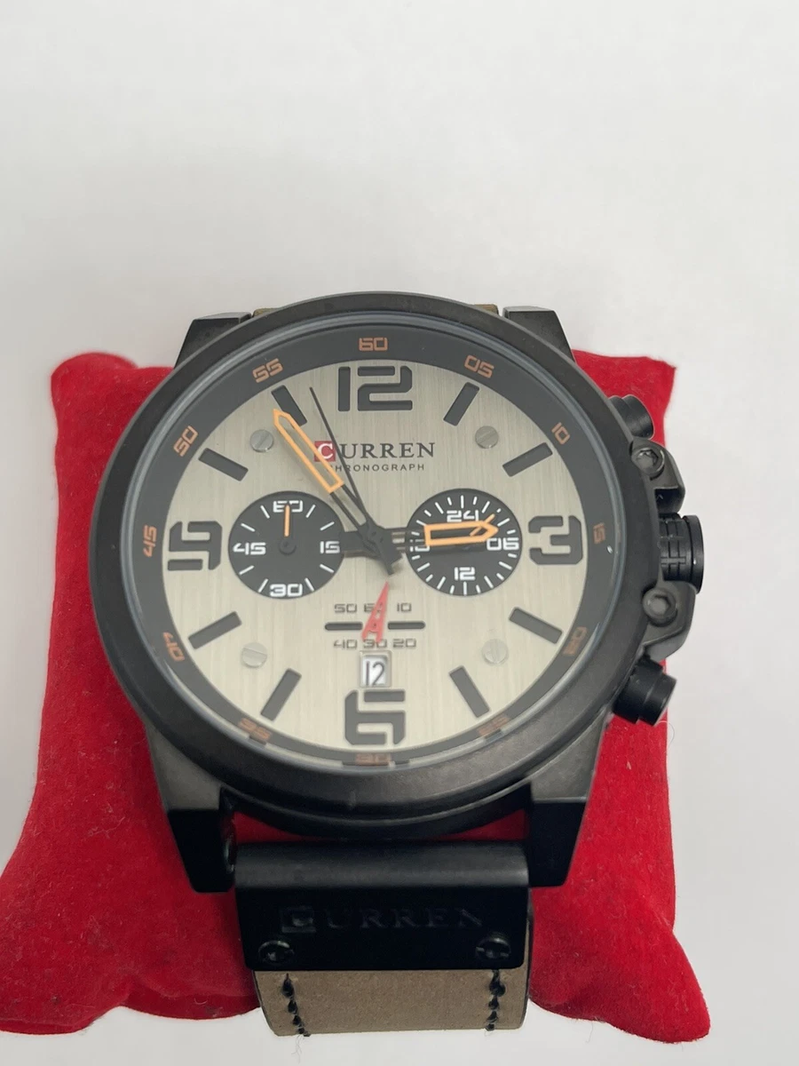 CURREN 8314 Calendar Business Style Men Wrist Watch Sport Leather