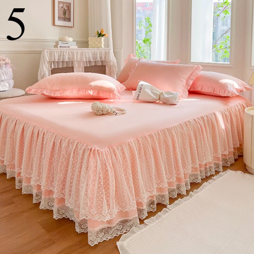 Universal Spitzensaum Tagesdecke Prinzessin Schlafzimmer Bett Rock Abdeckung Haushalt Bettwäsche - Bild 19 von 26