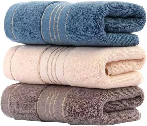 Cotton Hand Towel 3 Pack 13x30 Towels Golden Wire Design, Soft & Absorbent