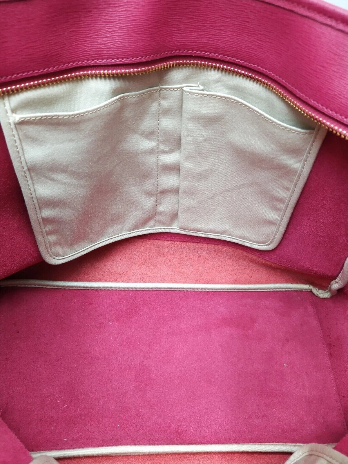 Borsa a tracolla Coach City Tote Colorblock Rosso Magenta Pelle Cerniera Tote