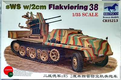 Bronco CB35213 sWS w/2cm Flakvierling 38 1:35 Zustand 1: Original unversiegelt