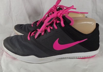 nike black pink trainers