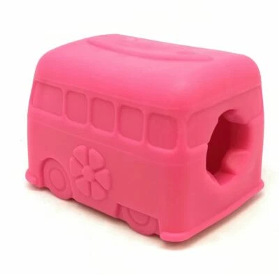 Mkb Rétro Van Chien Jouet Durable à Mâcher Et Friandise Distributeur - Rose - - Photo 1/4