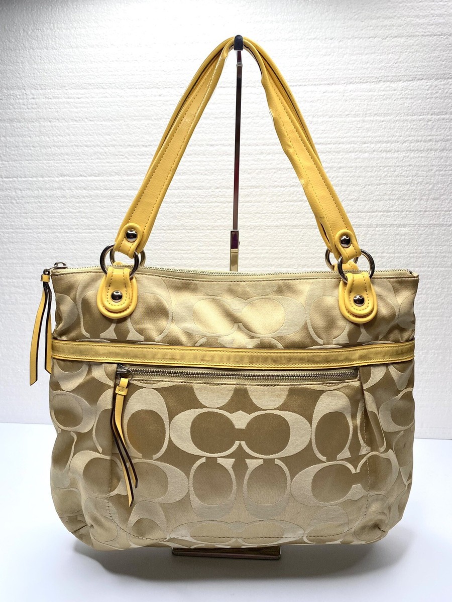 バッグ Coach Poppy Signature Tote Bag Colorful Coach Graffiti Tote Bag POPPY Signature Glam Handbag Style