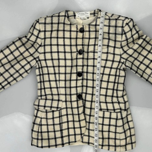 Classic Design Christian Dior Blazer - Small Black Wool Blend - Picture 4 of 11