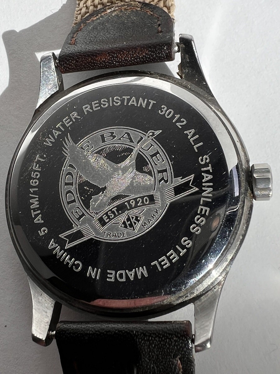 eddie bauer ミリタリーウォッチ　腕時計 エディバウアー（フォッシル製）ミリタリーウォッチ クォーツ