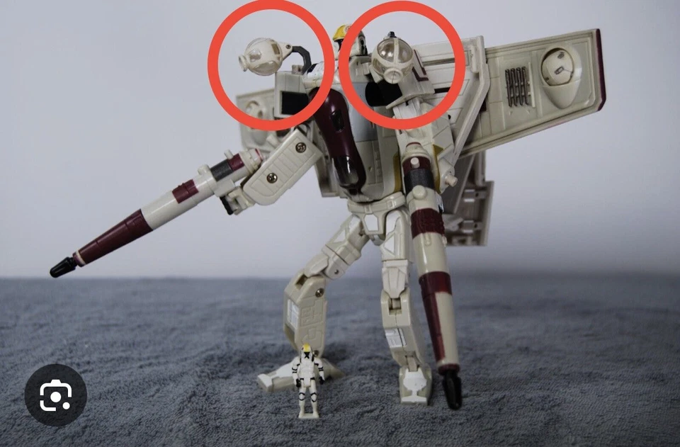 Star Wars Transformers Republic Gunship Gun Turret Crossovers Hasbro 2007 - Image 4 of 4