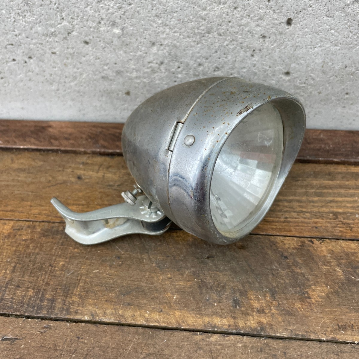 Vintage Front Bicycle Light Headlight PARTS Chrome Teardrop