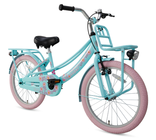 Hollandrad  Kinderfahrrad, POPAL  Mädchenfahrrad 20 Zoll "Lola Super Super"  - Zdjęcie 1 z 6