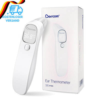 Berrcom Fieberthermometer Kontaktlos Stirn-Und Ohrthermometer Digitales Medizini