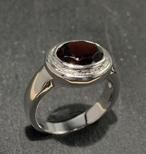 Ring Granat 925er Silber Gr. 55 - Bild 3 von 13