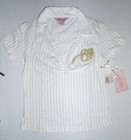 Vintage Cute Brooklyn Girls White Tan Baseball-like Comfy Shirt Sz M 9/10  — photo 1
