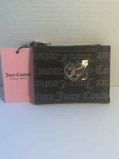 NWT Juicy Couture Flawless Double Sided Trifold Wallet - Black Taupe